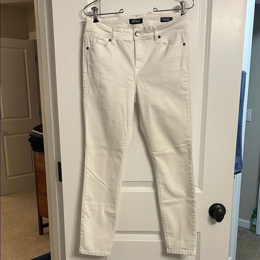 Buffalo David Bitton White Skinny Jeans
